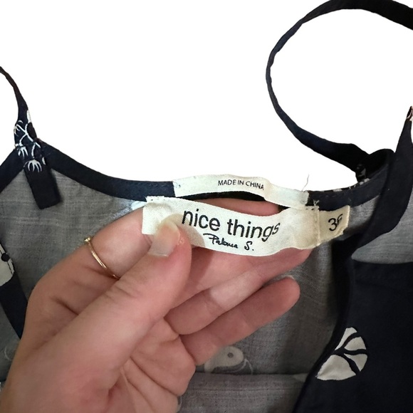 Nice Things Harmony Navy Dress Size 36 - Picture 6 of 6